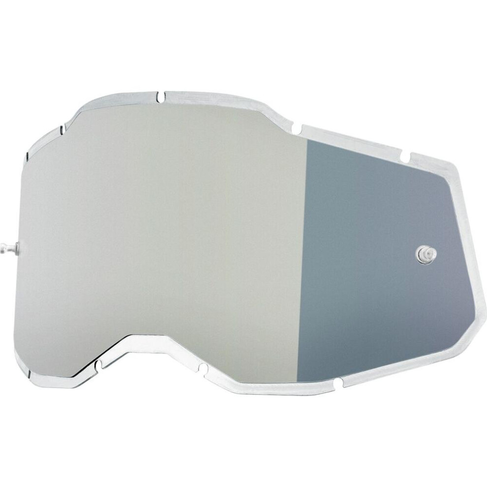 100% Accuri 2 / Racecraft 2 / Strata 2 Goggle Lens Silver 841269168656