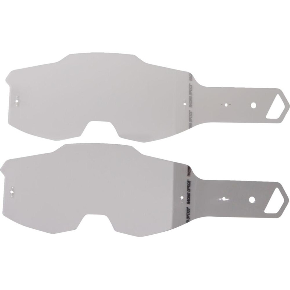 100% Armega Goggle Tear-Offs Clear / Laminated - Pack Of 2X7 196261002805