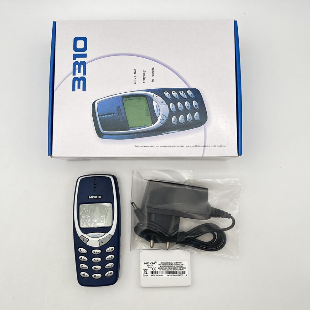 (blue, Full Set) Nokia Original Nokia 3310(2000) Mobile Phone