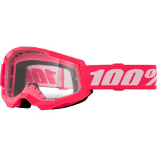 100% Strata 2 Goggle Pink / Clear