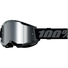 100% Strata 2 Junior Goggle Black / Mirror Silver