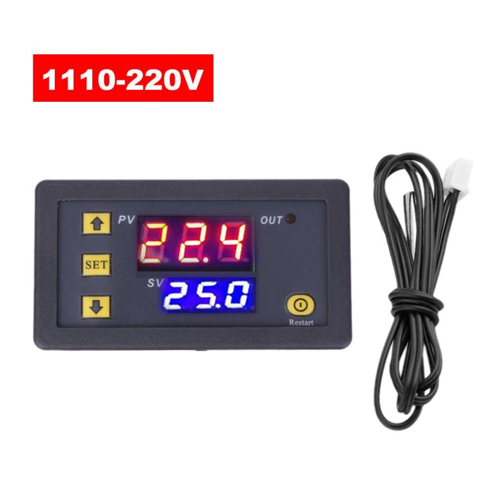 (110-220V) 3230 Temperature Controller Digital Display Thermostat Module Temperature Control Switch Micro