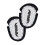 ARMR Teardrop Knee Sliders White 1