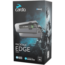 Intercom Bluetooth - CARDO - PACKTALK EDGE DUO - À prova d'água - Alto-falantes de 40mm - Recarregável USB