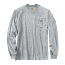 Carhartt Pocket Long Sleeve T-Shirt Heather Grey - XL