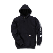 Carhartt Sleeve Logo Hoodie Black - XXL