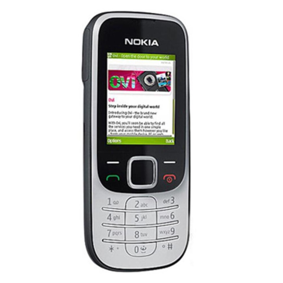 (silver, simple set) Nokia Unlocked Original Nokia 2330 Classic 2330c Mobile Phone