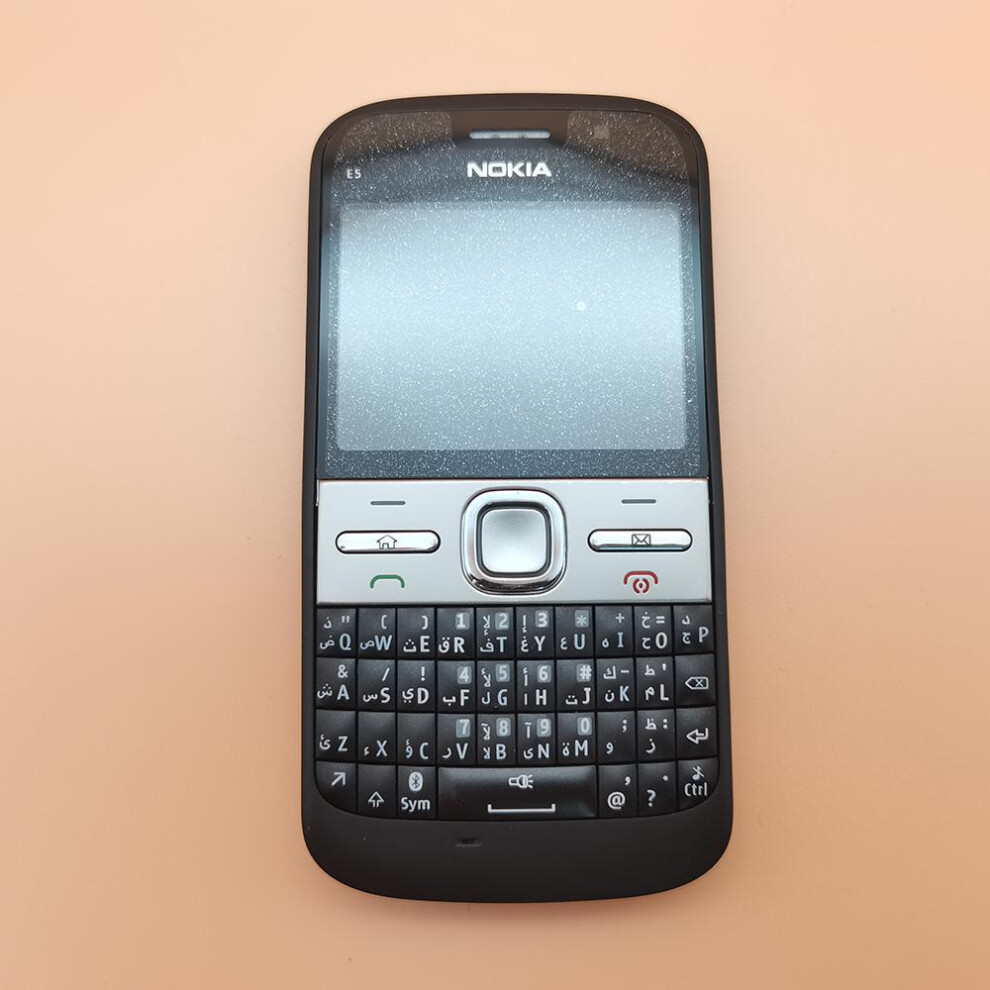 (white, 1 Battery 1 Charger) Refurbished Nokia Original Nokia E5-00 Mobile Phone