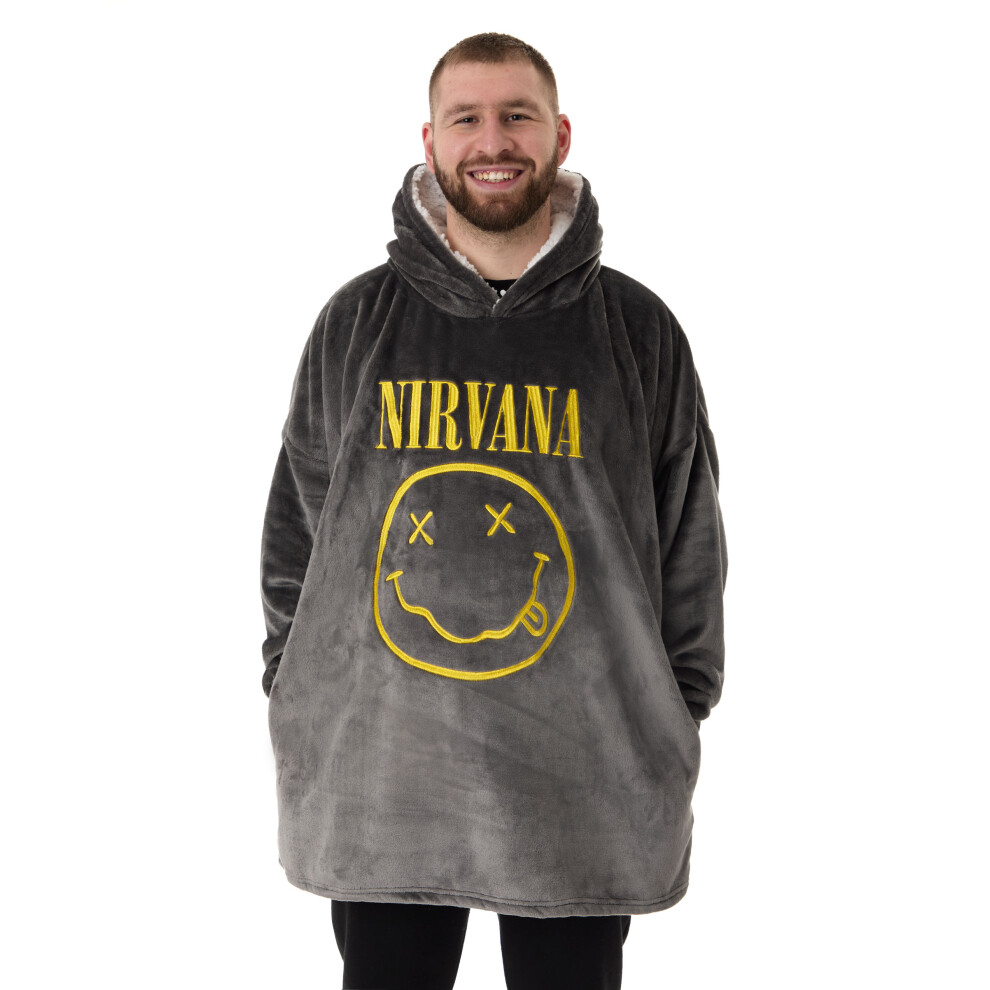 Nirvana Blanket Hoodie (Mens Black)