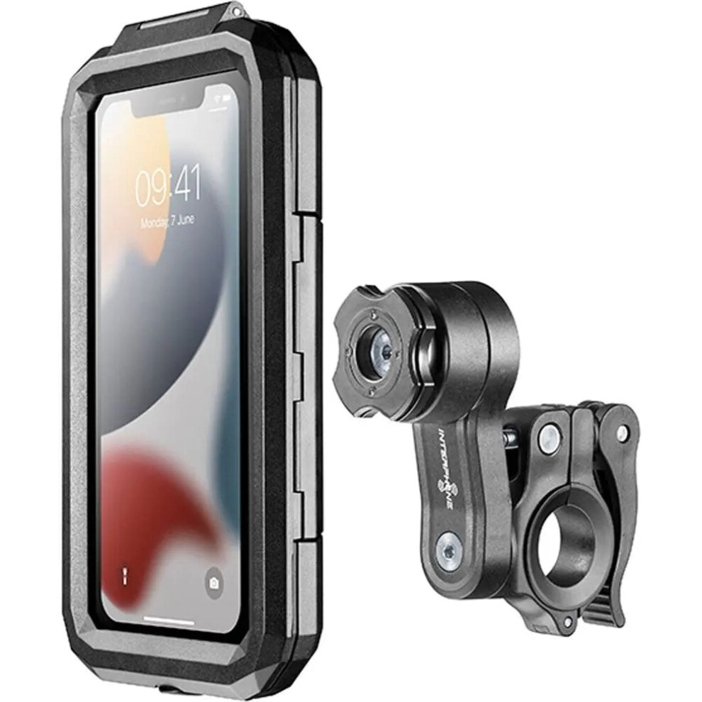 Interphone 6.5 Quiklox Armor Pro Case With Handlebar Mount Black 8018080453021