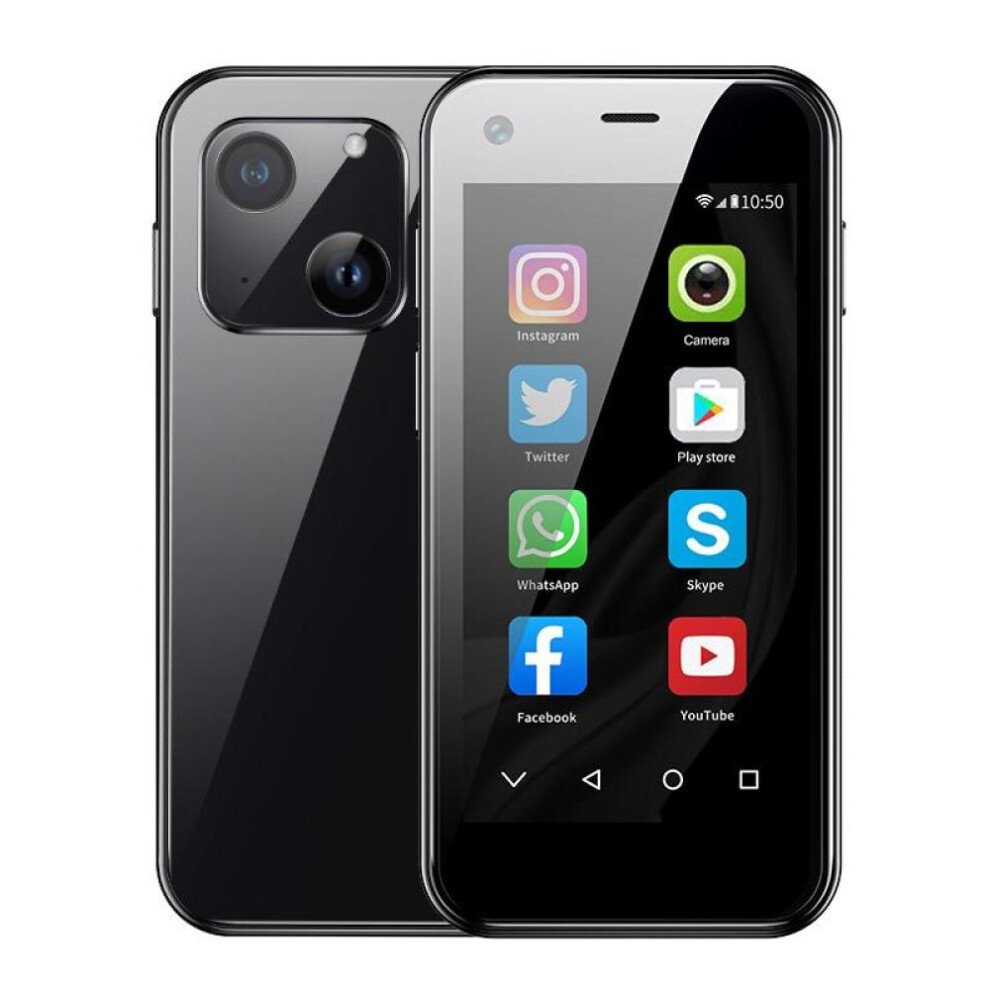 (black) New Soyes Xs13 Pro 3g Small Smartphone 2.5 Inch Android 6.0 Ram 1gb Rom 8gb 1520mah Camera Wifi Dual Sim Card Business Backup Phone