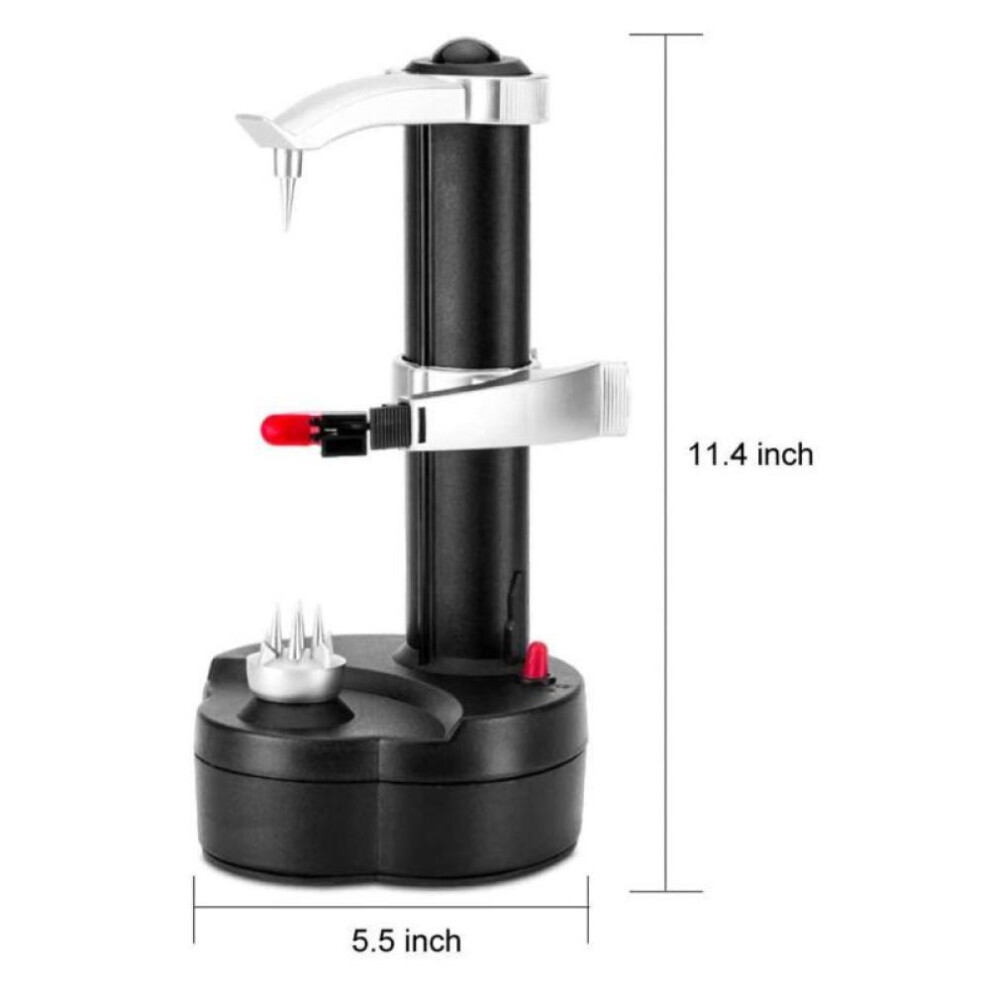 (black) Electric Peeler Stainless Steel Multi-function Fruit Vegetable Potato Peeling Machine