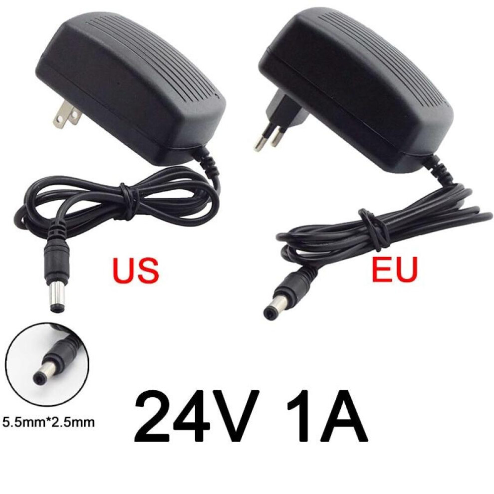 (black, 24V 1A US Plug) 24v 1a 1000ma Ac 110v 220v To Dc 24v 1a Adapter Power Supply Converter Charger Switchswitching Power Supplies