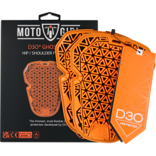 MotoGirl D3O Ghost L2 Ladies Hip / Shoulder Protector Orange - Pair