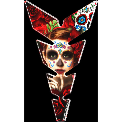 One Design Moon Mex Red Ladies Tank Pad 2