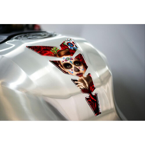 One Design Moon Mex Red Ladies Tank Pad 1