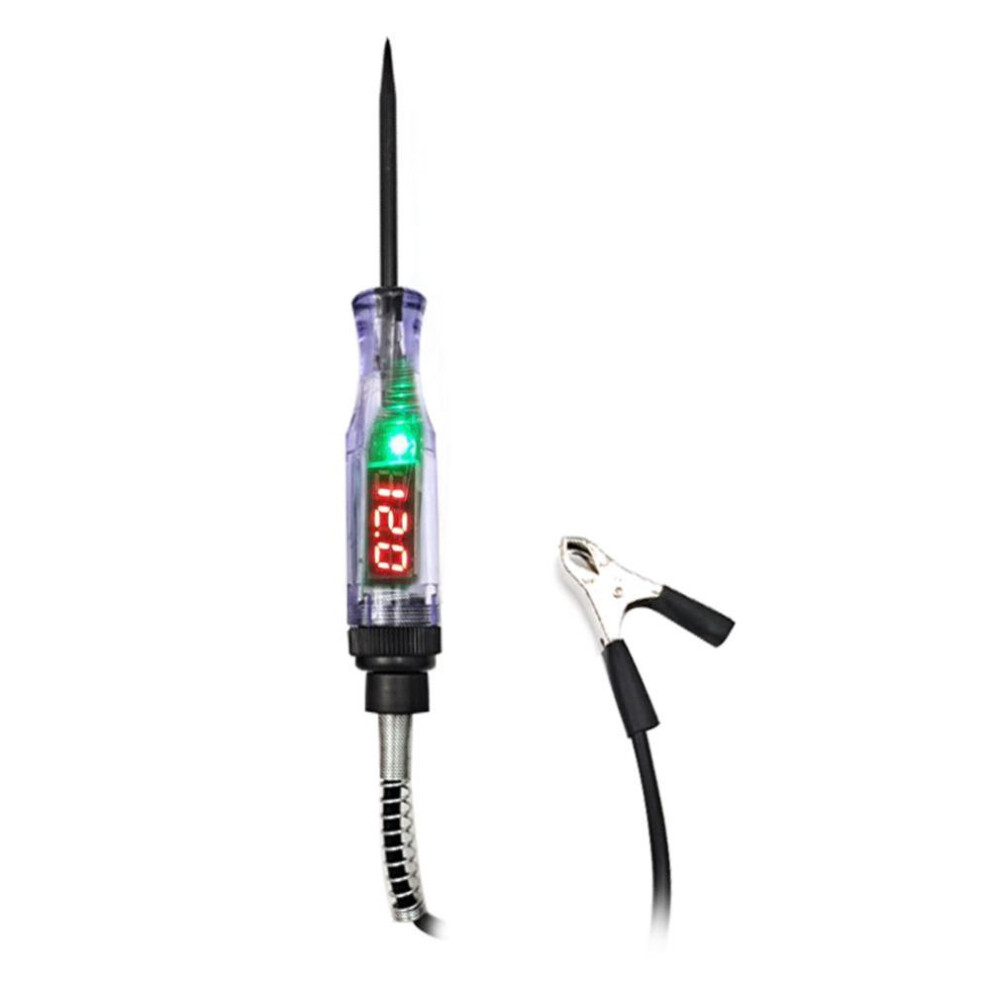 (1.2m black wire) 6 V 12 V 24 V Portable Car Automotive Electric Digital Display Circuit Tester Car Truck Circuit