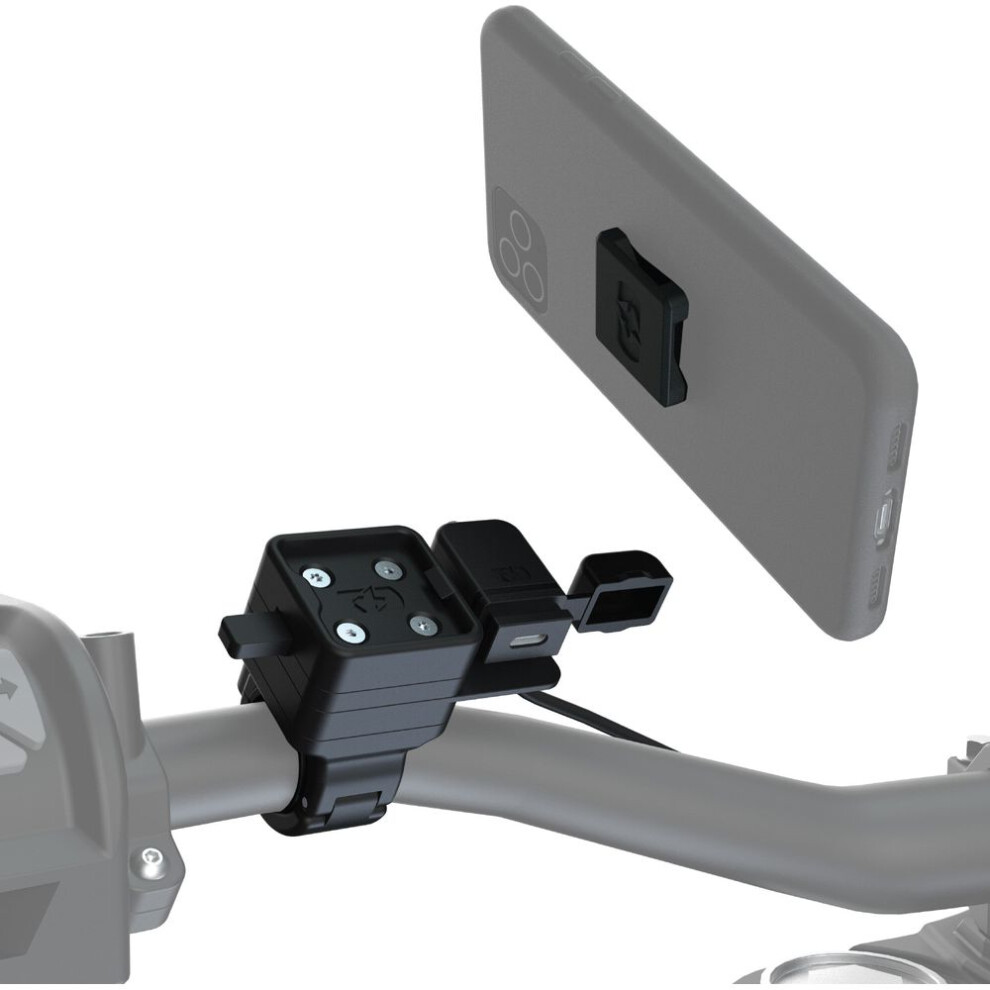 Oxford Cliqr Usb Type C Handlebar Mount Kit Black 5030009429095