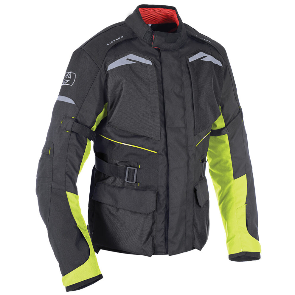 Oxford Quebec 1.0 Textile Jacket Black / Fluo Yellow - S Black,Yellow 5030009235030