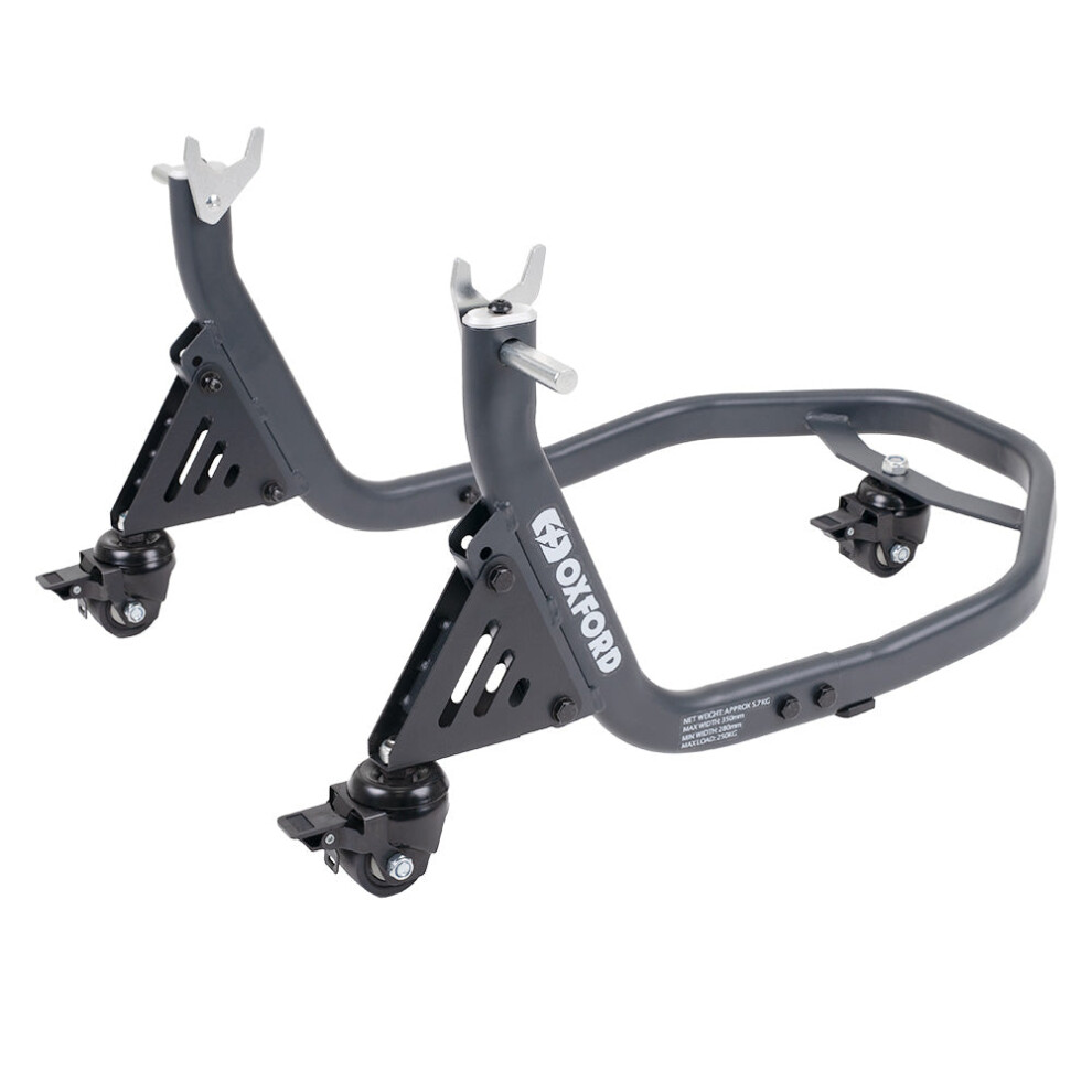 Oxford Zero-G Rear Dolly Paddock Stand Grey 5030009142963