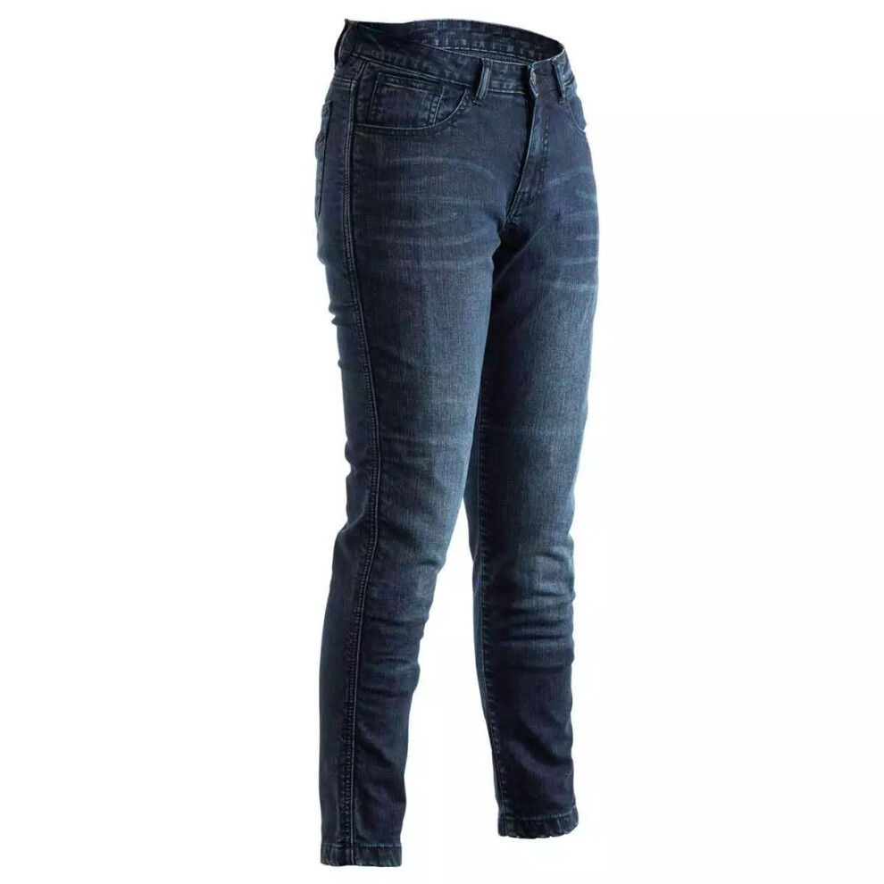 Rst X Aramid Fibre Metropolitan Ce Ladies Riding Denim Jeans - Uk 20 Blue 5056136226406