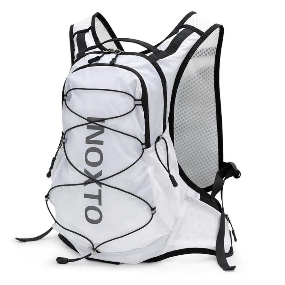 (white) 12l Outdoor Running Backpack Bicycle Backpack Sports Vest Ultralight Riding Bag Women Men