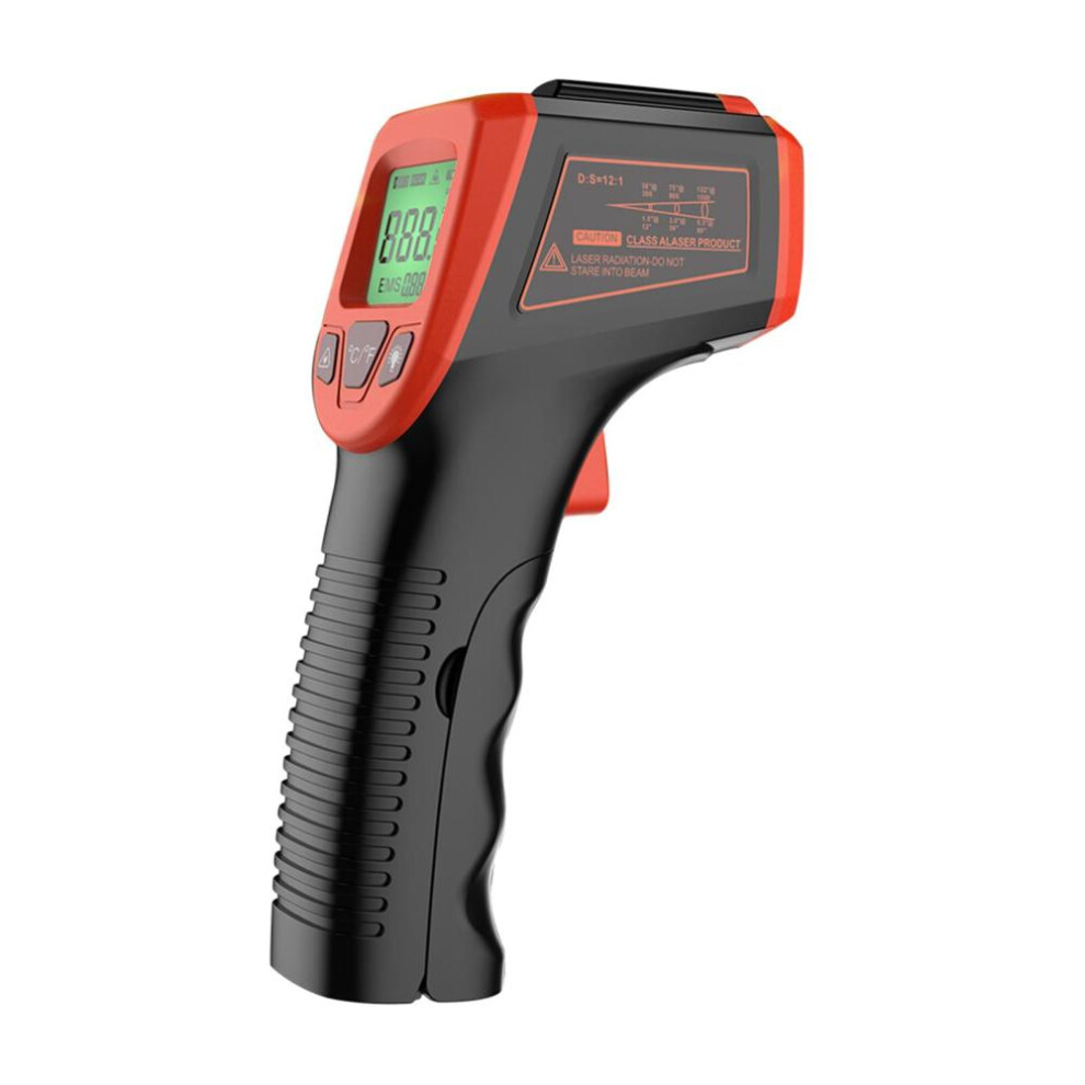 (red) Infrared Thermometer, Non-contact Digital Laser Temperature Gun -58 Degrees F To 1112 Degrees F (-50 Degrees C To 600 Degrees C)