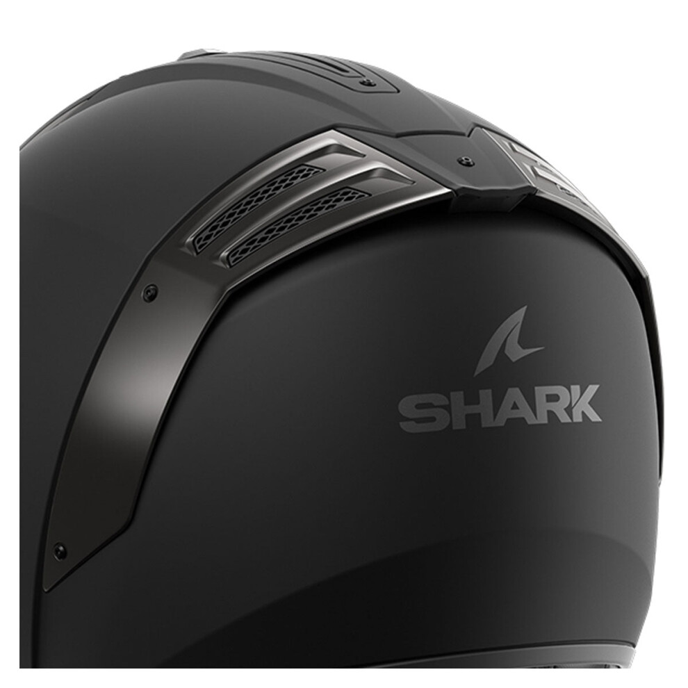 Shark Spoiler & Base Chrome For Spartan Rs Helmets Dark