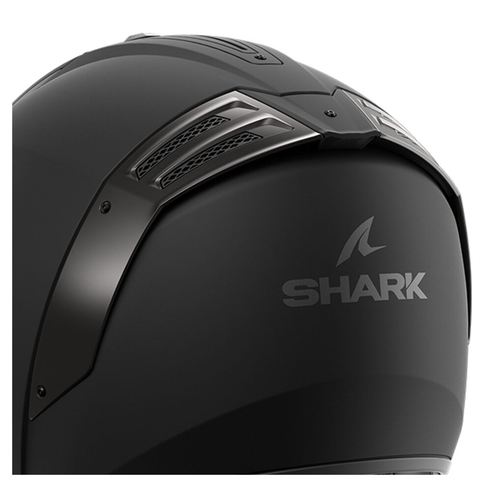 Shark Chrome Spoiler & Base For Spartan Rs Helmets Dark