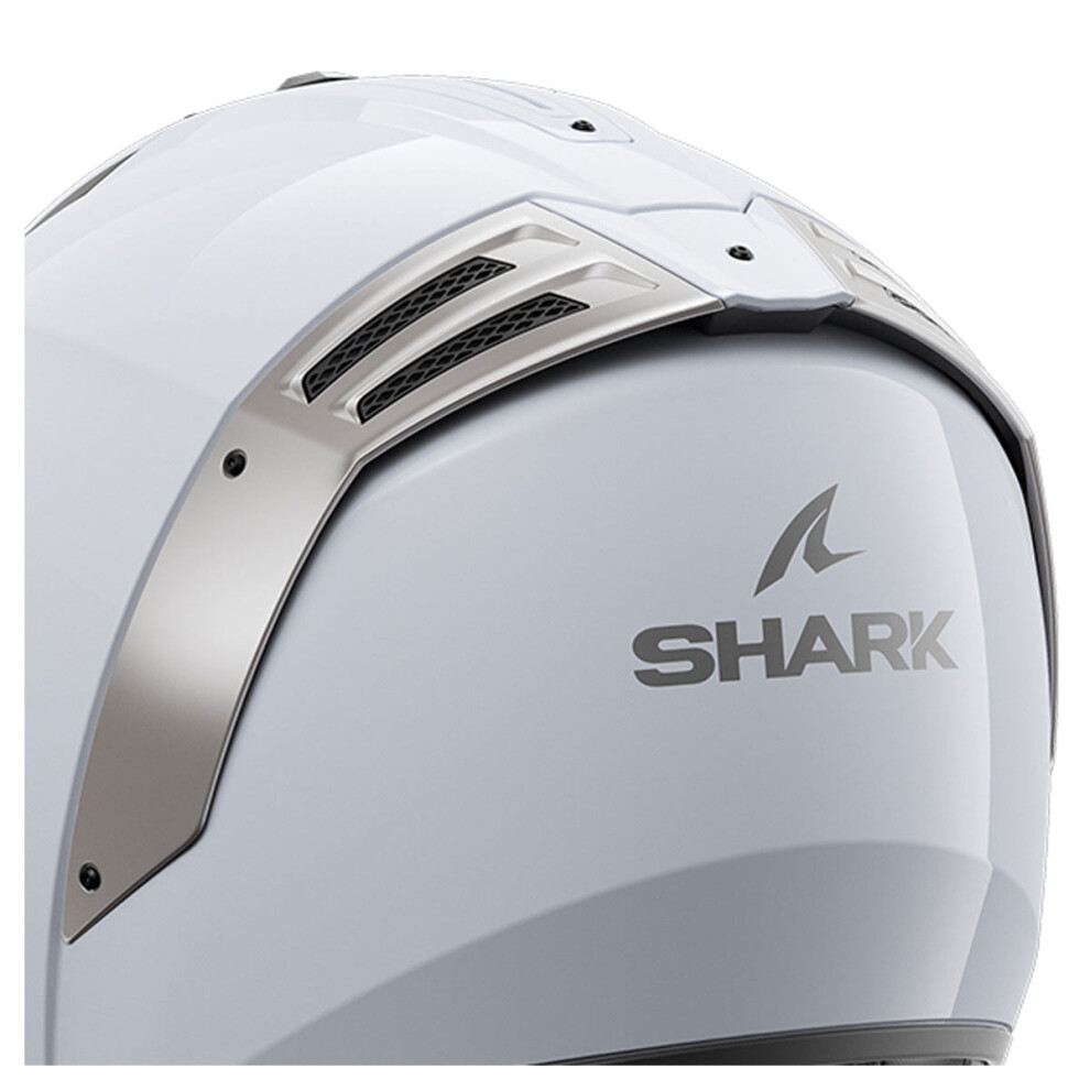 Shark Chrome Spoiler & Base For Spartan Rs Helmets Light