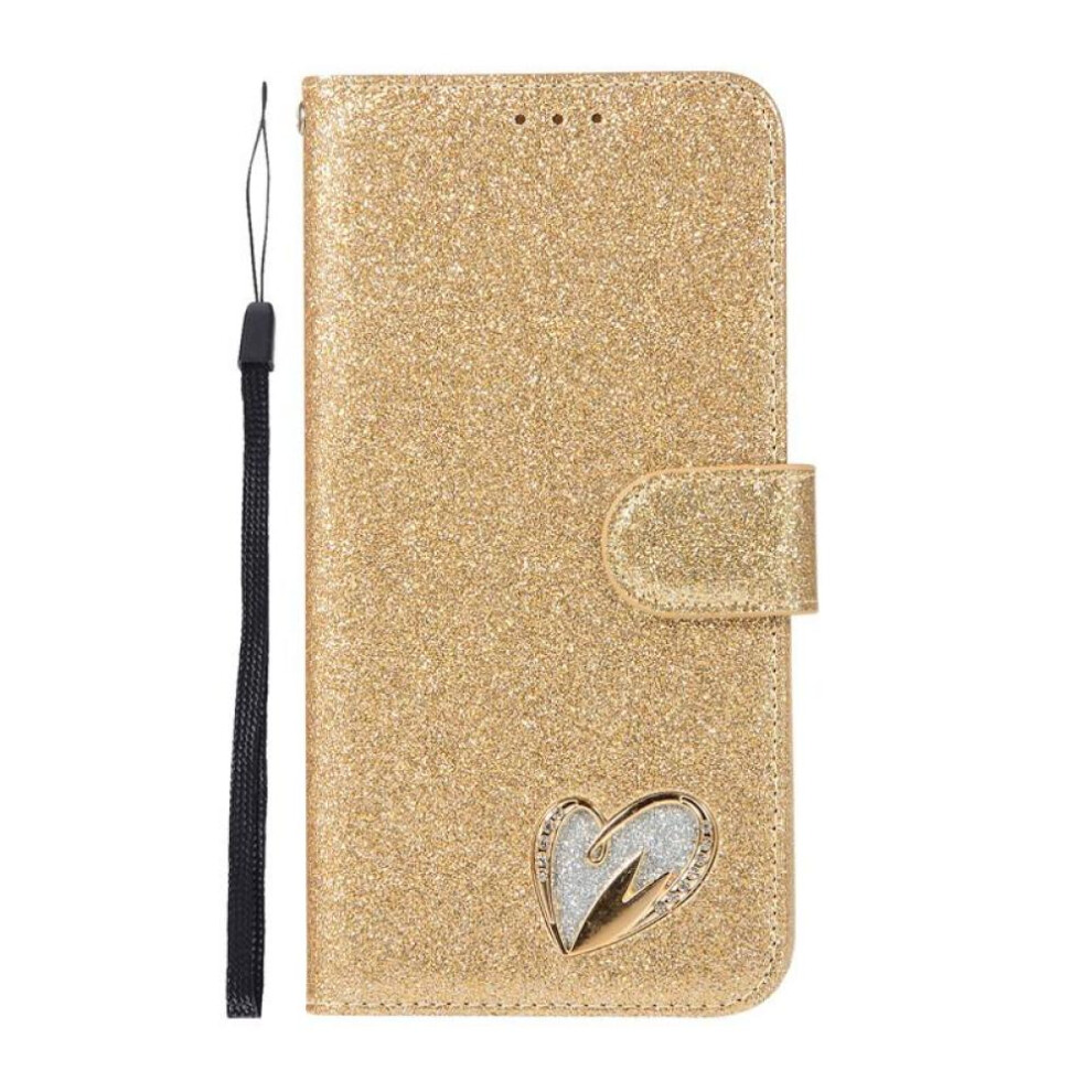 (gold, For Samsung A70) Glitter Bling Case For Samsung Galaxy A52 A52s A53 A13 A72 5g A51 A71 A50 A70 A30s A12 A21s Flip Leather Book Jewell Cover Cas