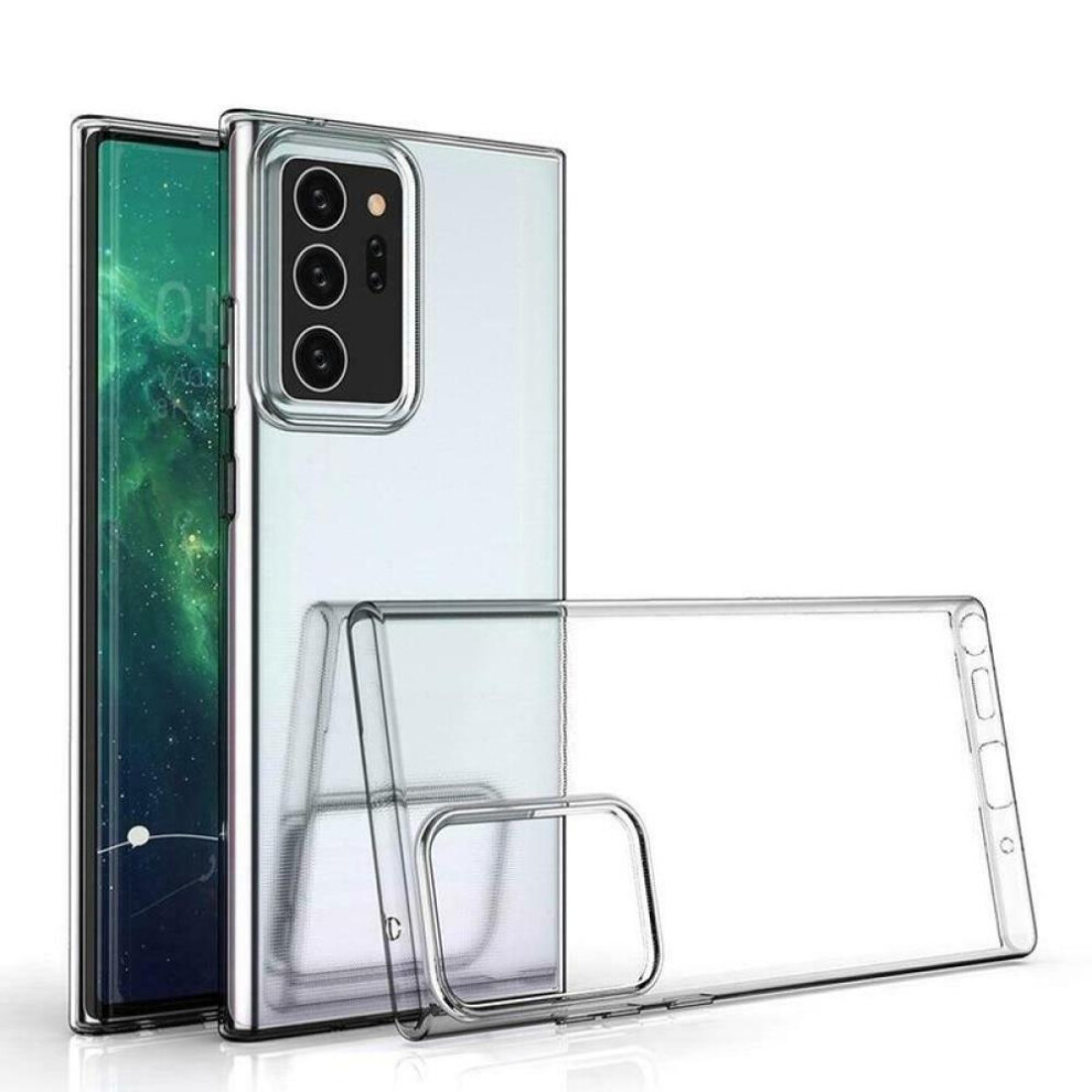 (transparent, Samsung S20 Ultra) Transparent Soft Crystal Case For Samsung Galaxy A12 A02 A22 A32 A52 A01 A11 A21s A31 A51 A50 A10s A30 S21 S20 Fe S9 S8 Plus Note 10 20 Ultra Cover