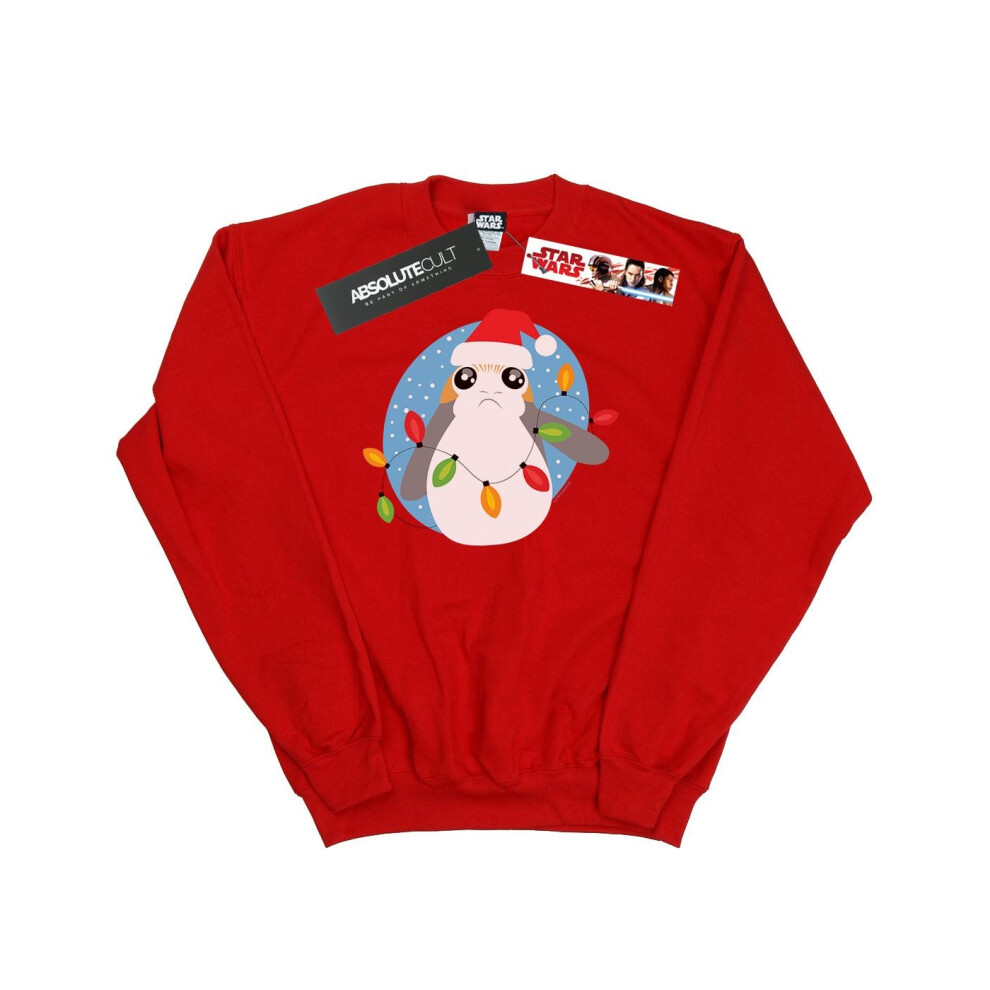 The Last Jedi Porg Christmas Lights Sweatshirt