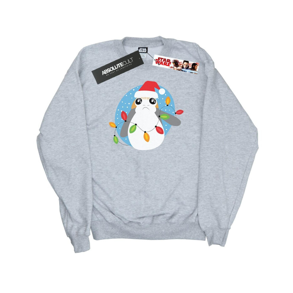 The Last Jedi Porg Christmas Lights Sweatshirt