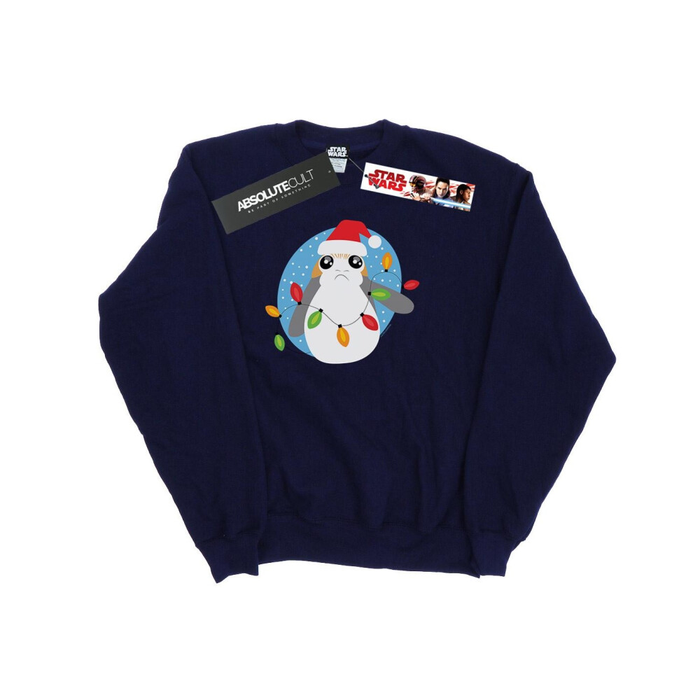 The Last Jedi Porg Christmas Lights Sweatshirt