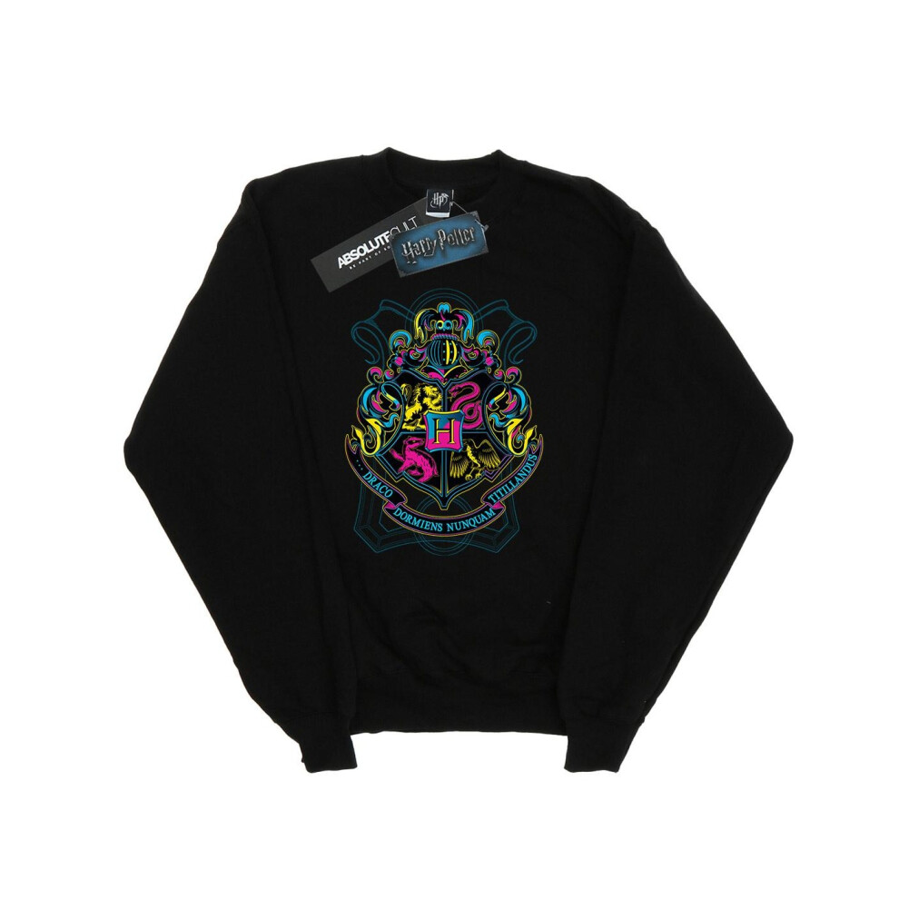 Neon Hogwarts Crest Sweatshirt