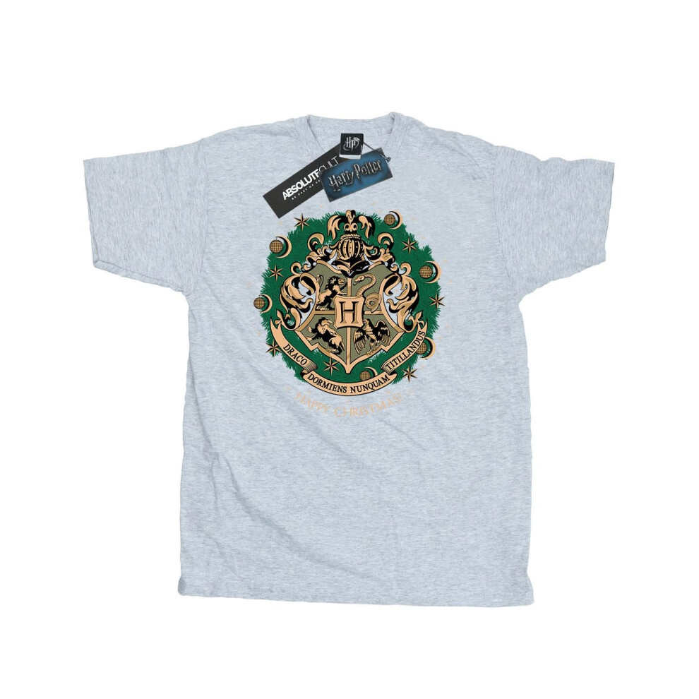 Wreath Cotton Christmas T-Shirt