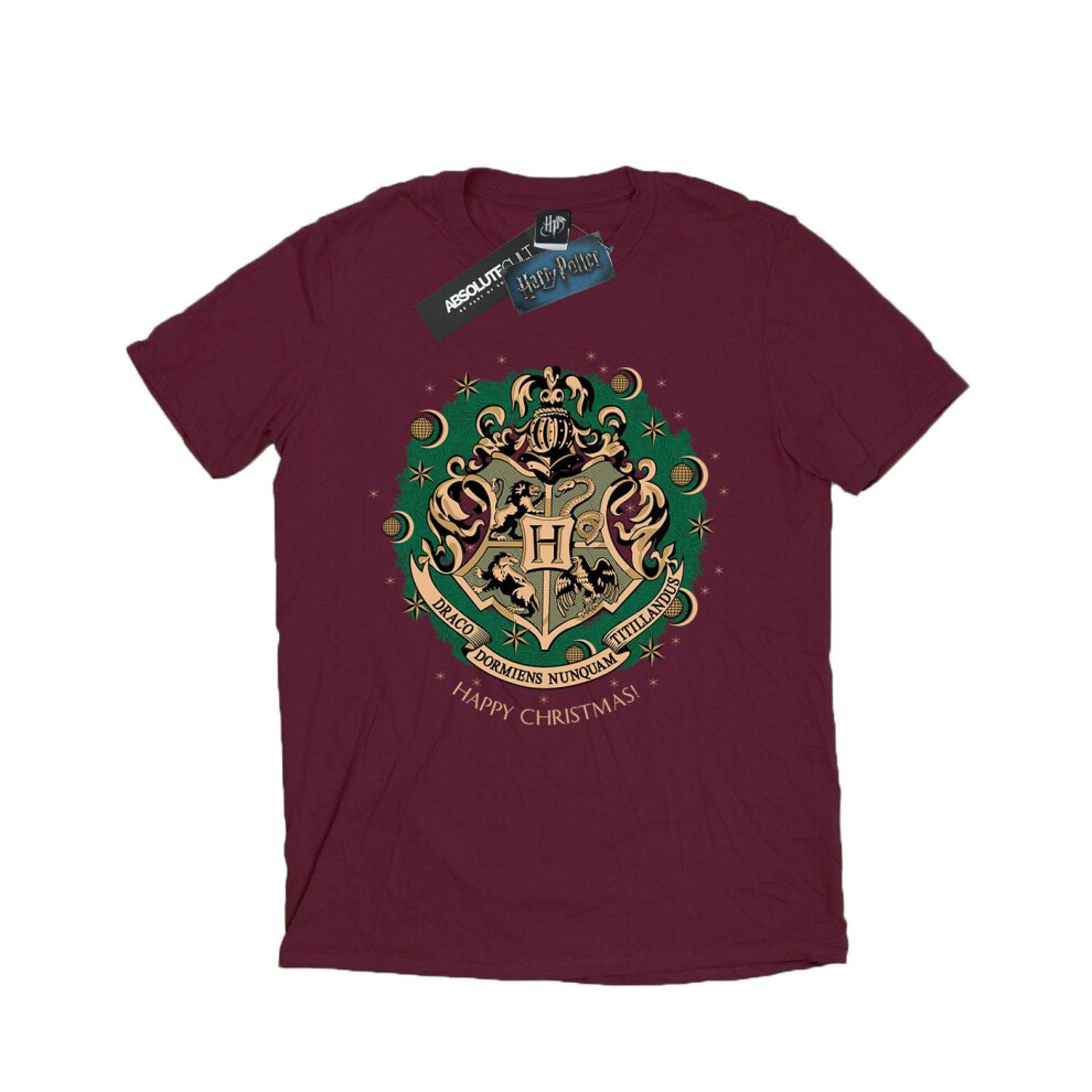 Wreath Cotton Christmas T-Shirt