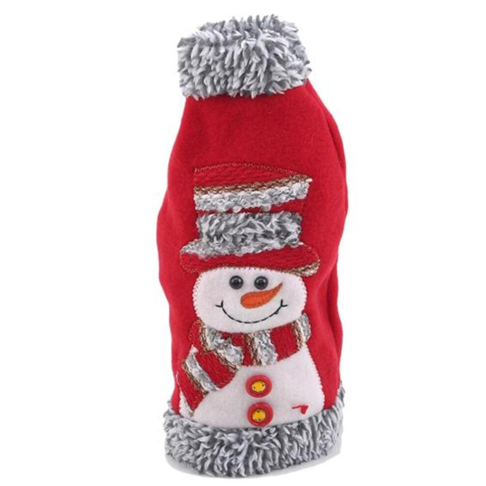 (as the picture, Snowman) Wine Bottle Bags Christmas Party Champagne Bottle Covers Gift Pouches Wine Package Bags