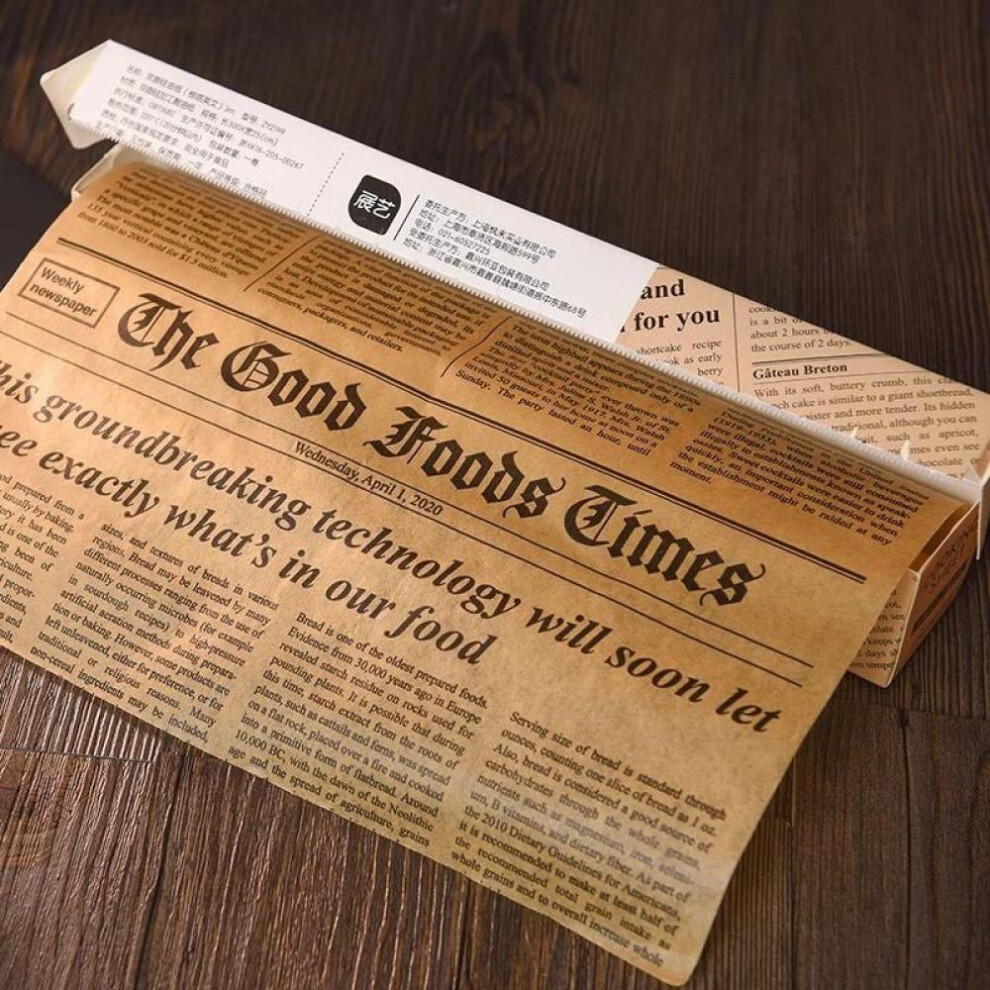 (coffee) 5m*30cm Parchment Paper Grease Resistant Basket Liner Oilpaper Bread Sandwich Burger Fries Wrappers Baking Tools