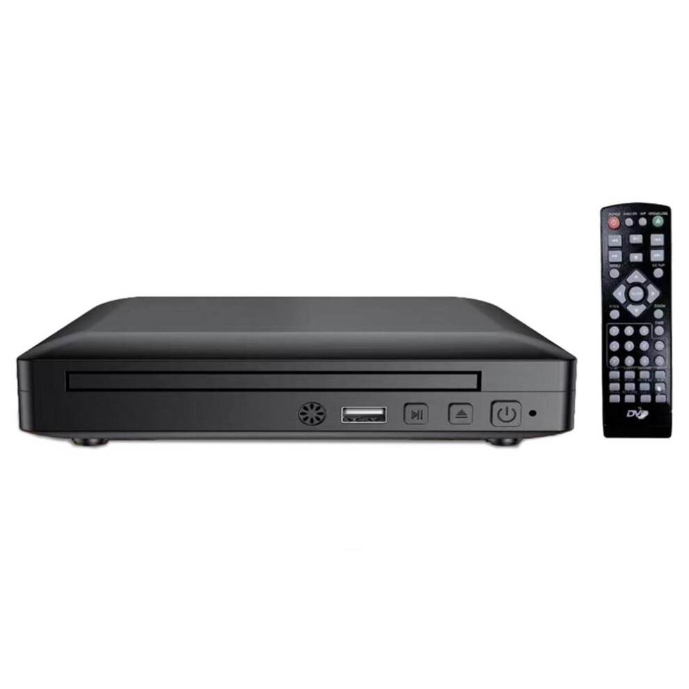 (black, EU Plug) Dvd Cd Disc Player Home Dvd Player Digital Multimedia Player Hd Av Output With Remote Control