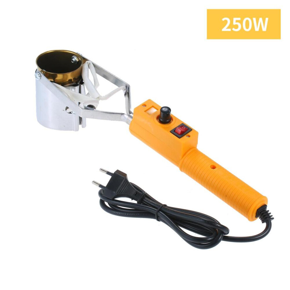 (yellow, 250W) Portable Titanium Alloy Tin Furnace Temperature Adjustable Tin Soldering Pot High Power Tin Melting Furnace Small Tin Dipping Furnace