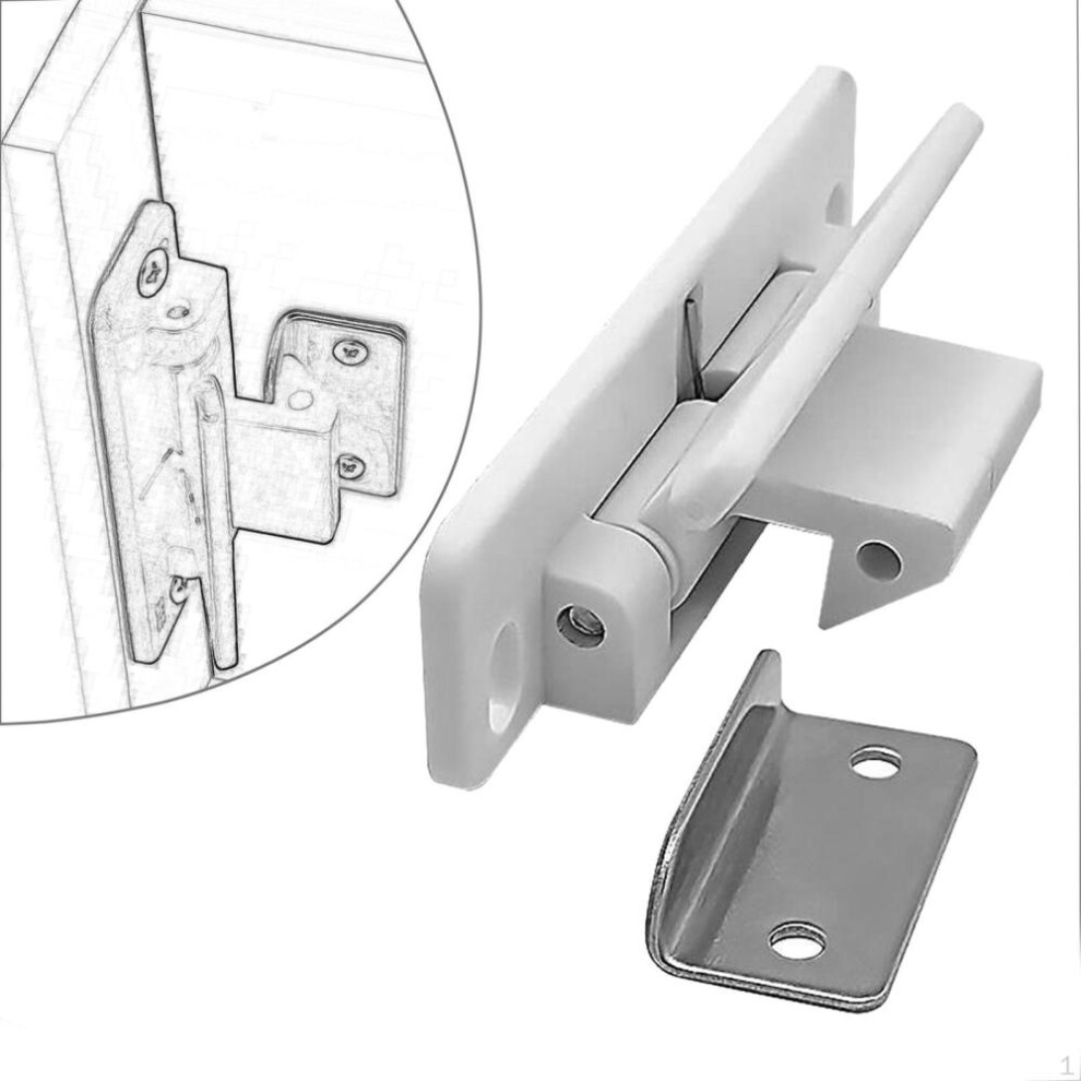 (white) Rv Cabinet Latches ,closet Door Catch, Latch Drawer, Retainer Catch For Kitchen