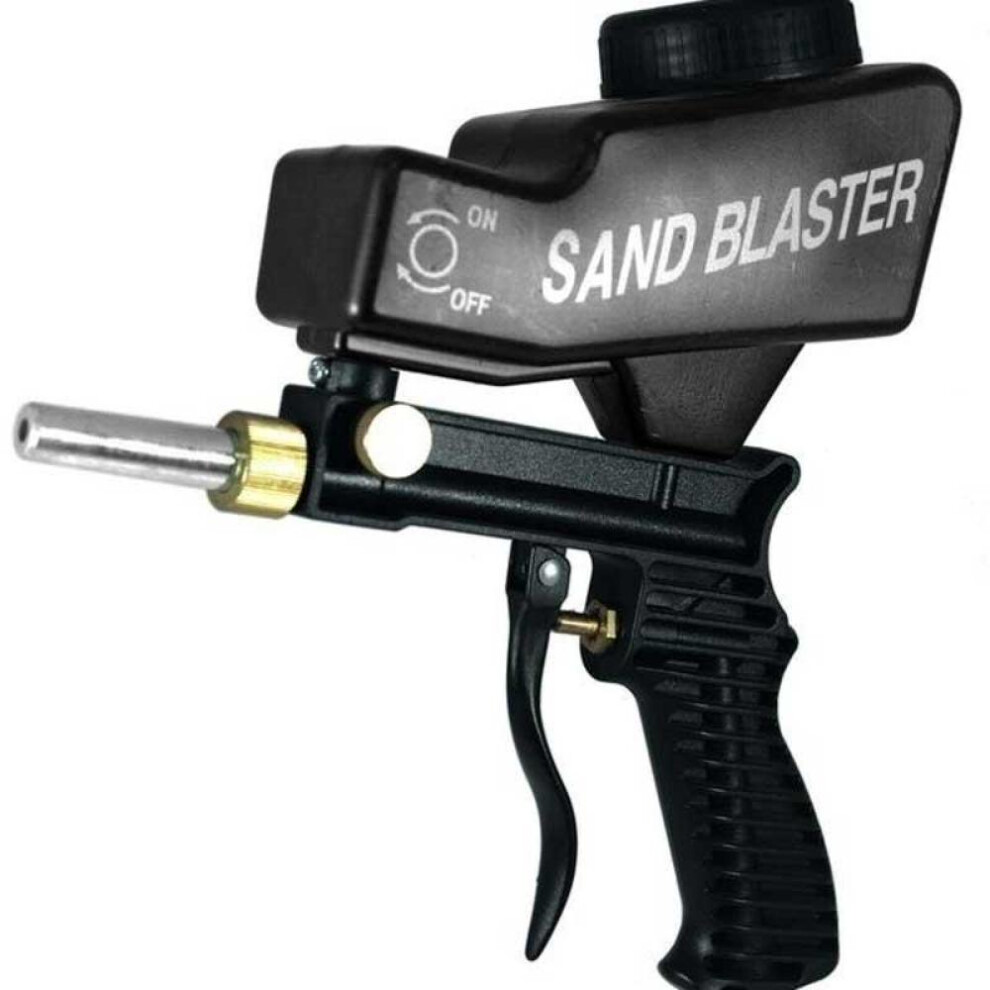 (black) Anti-rust Protection Air Spot Sand Blaster Gravity Feed Sandblasting Gun