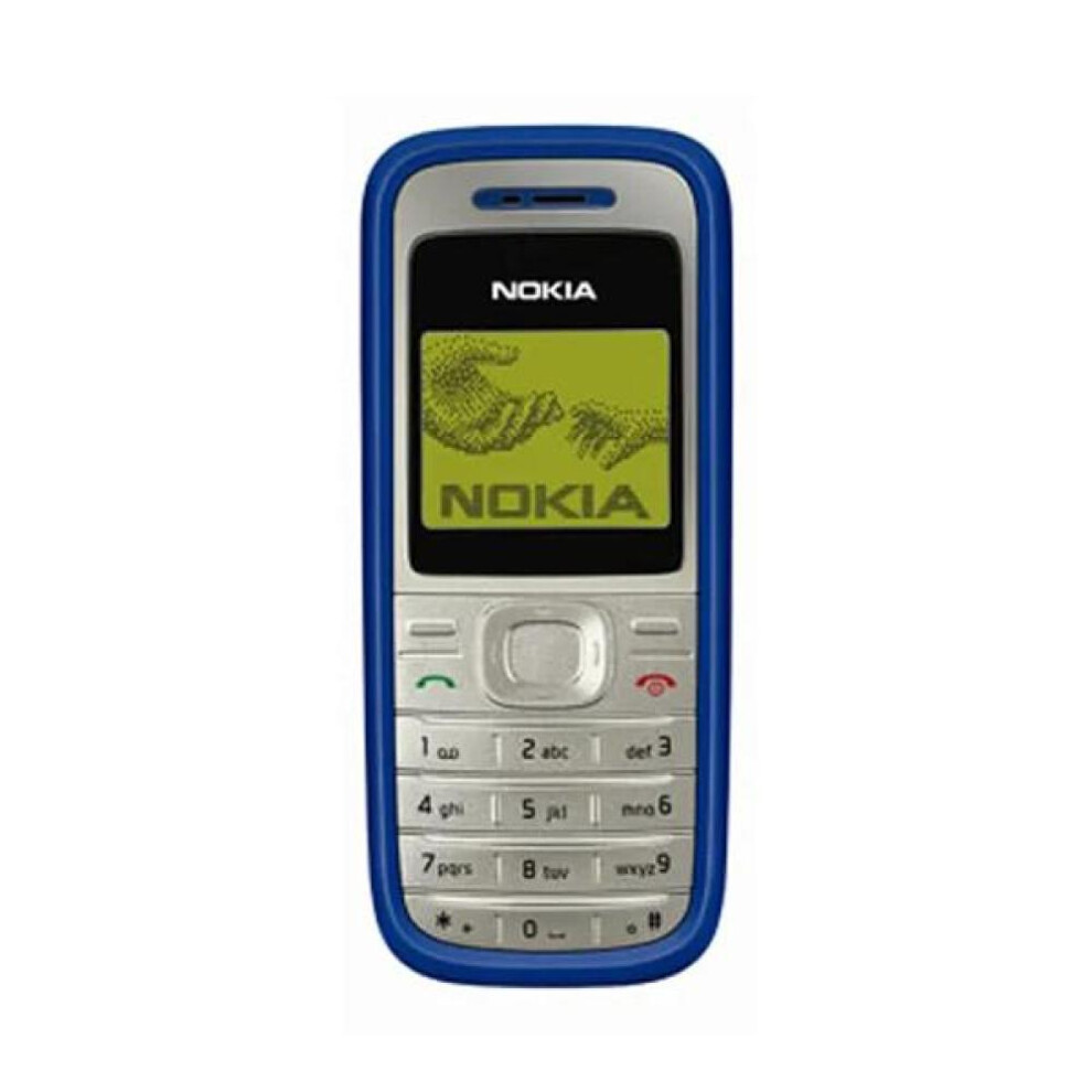 (blue, Simple Set) Refurbished Original Nokia 1200 Mobile Phone