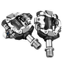 (silver) Carbon Xt Mtb Bike Pedal Self-locking Spding Pedal Mountain Bike Clipless Pedals With Cleats Du Bearing M8100 Bicycle Pedals