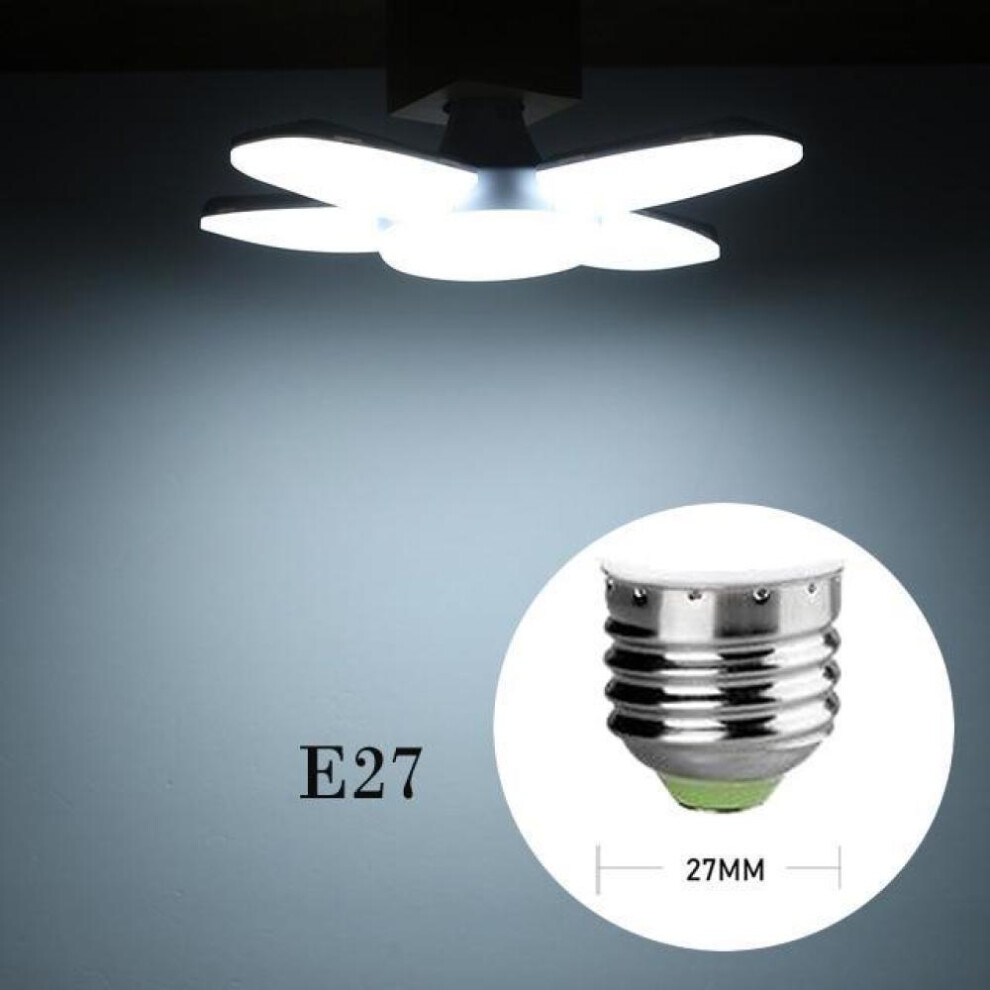(E27 Cold White) No Flicker 60w E27 B22 Led Bulb 220v Smd 2835 Super Bright Foldable Fan Blade Angle Adjustable Lamp For Warehouse Garage