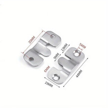 (S) 10PCS Heavy Duty Picture Frame Hook Wall Hanger Steel Sofa Interlock Bracket Joint Bed Corner Hanging Hook Furniture Hardware