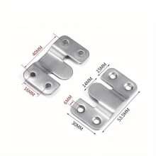 (L) 10PCS Heavy Duty Picture Frame Hook Wall Hanger Steel Sofa Interlock Bracket Joint Bed Corner Hanging Hook Furniture Hardware