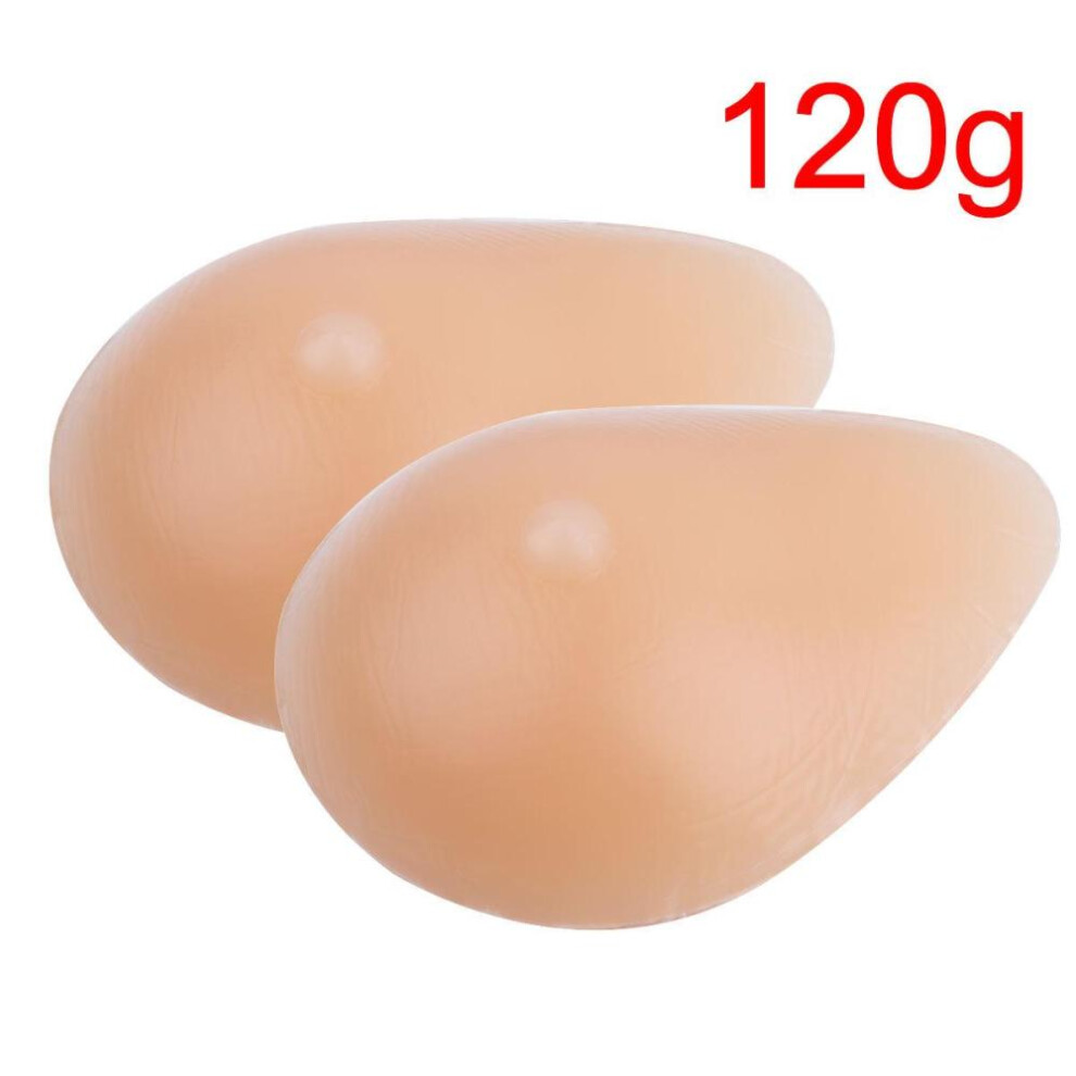 (nude, 120g) 1 Pair Womens Comfortable Bra Pads Inserts Removable Push Up Enhancer For Swimsuits Workouts Mastectomy